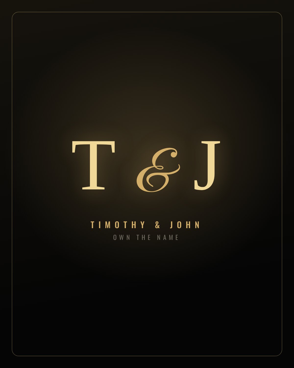 Timothy & John